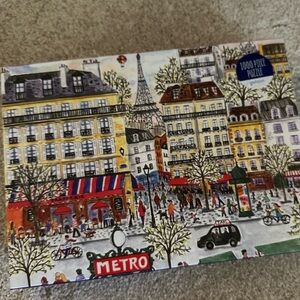 Galison Parisian Street Scene Puzzle - Vibrant Colors